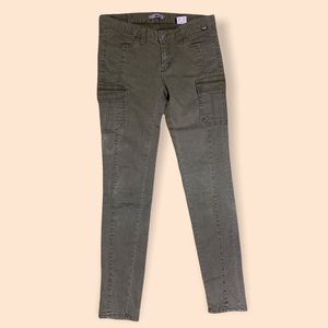 Olive green Aura Skinny Jeans